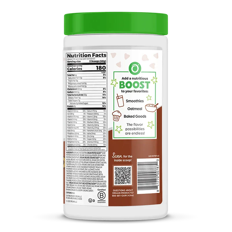 Kids Protein Nutrition Shake Mix - Chocolate Brownie