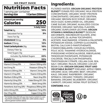 Organic Nutrition Shake - Creamy Chocolate Fudge